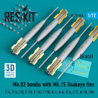 Mk.82 bombs with Mk.15 Snakeye fins (6 pcs) (F-4, F-5,...
