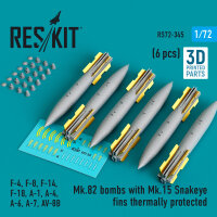 Mk.82 bombs with Mk.15 Snakeye fins thermally protected...