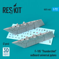 F-105 Thunderchief outboard universal pylons (2 pcs) (3D...