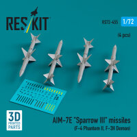 AIM-7E Sparrow III missiles (4 pcs) (F-4 Phantom II, F-3H...