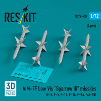 AIM-7F Low Vis Sparrow III missiles (4 pcs) (F-4, F-5,...
