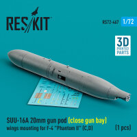 SUU-16A 20mm gun pod (close gun bay) wings mounting for...
