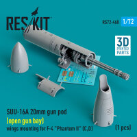 SUU-16A 20mm gun pod (open gun bay) wings mounting for...