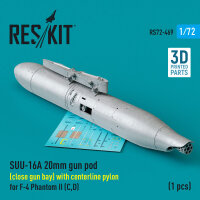 SUU-16A 20mm gun pod (close gun bay) with centerline...