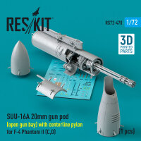 SUU-16A 20mm gun pod (open gun bay) with centerline pylon...