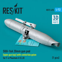 SUU-16A 20mm gun pod (open gun bay) with centerline pylon...