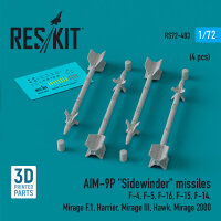 AIM-9P Sidewinder missiles (4 pcs) (F-4, F-5, F-16, F-15,...