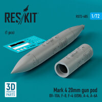 Mark 4 20mm gun pod (1 pcs) (OV-10A, F-8, F-4 (USN), A-4,...