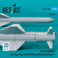 Exocet missiles (2 pcs) (Sea King, Super Etendard, Mirage...