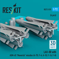 LAU-88 with (2 pcs) AGM-65 Maverick missiles (6 pcs)...