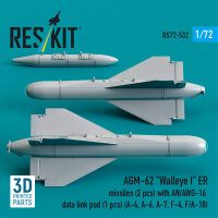 AGM-62 Walleye I ER missiles (2 pcs) with AN/AWG-16 data...