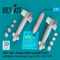 AGM-130A missiles (Mk84 warhead) (2 pcs) with AN/AXQ-14...