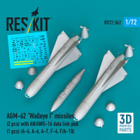AGM-62 Walleye I missiles (2 pcs) with AN/AWG-16 data...