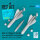 AGM-62 Walleye I missiles (2 pcs) with AN/AWG-16 data link pod (1 pcs) (A-4, A-6, A-7, F-4, F/A-18) (3D Printed)