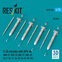 S-24 missiles with APU-68 (4 pcs) (MiG-21, MiG-23,...