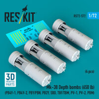 Mk-38 Depth bombs (650 lb) (4 pcs) (PB4Y-1, PB4Y-2,...