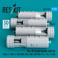 Mk-38 Depth bombs (650 lb) (4 pcs) (PB4Y-1, PB4Y-2,...