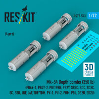 Mk-54 Depth bombs (350 lb) (4 pcs) (PB4Y-1, PB4Y-2,...