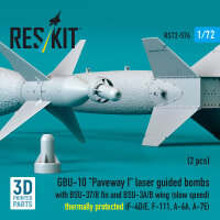 GBU-10 Paveway I laser guided bombs with BSU-37/B fin and...