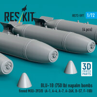 BLU-1B (750lb) napalm bombs finned MXU-393/B (4 pcs)...