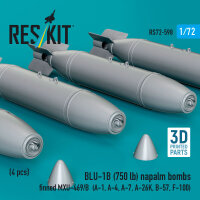BLU-1B (750lb) napalm bombs finned MXU-469/B (4 pcs)...