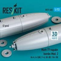 Mark 77 napalm bombs Mod. 2 (2pcs) (A-4, A-26K, F-4, AV-8B, F/A-18) (3D Printed)
