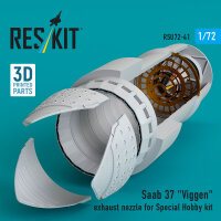 Saab 37 Viggen exhaust nozzle for Special Hobby kit (3D...