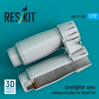 Eurofighter open exhaust nozzles for Revell kit (3D Printed)