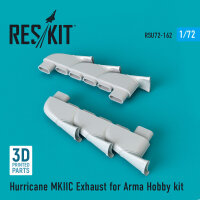 Hurricane MKIIC exhaust for Arma Hobby kit