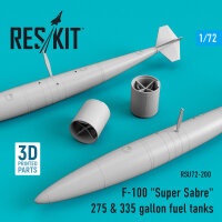 F-100 Super Sabre 275 & 335 gallon fuel tanks