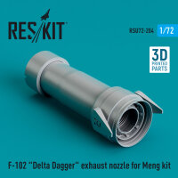 F-102 Delta Dagger exhaust nozzle for Meng kit (3D Printed)