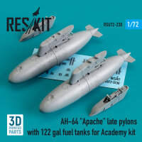 AH-64 Apache late pylons with 122 gal fuel tanks for...