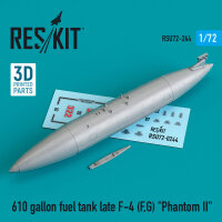 610 gallon fuel tank late F-4 (F, G) Phantom II (3D Printed)