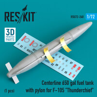 Centerline 650 gal fuel tank with pylons for F-105...