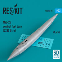 MiG-25 ventral fuel tank (5280 litre) (1 pcs) (3D Printed)