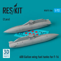 600 Gallon wing fuel tanks for F-16 & JASDF F2 (CJ/DJ...