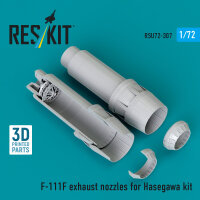 F-111F exhaust nozzles (3D Printed) for Hasegawa
