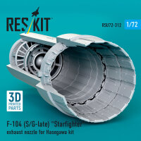 F-104 (S/G-late) Starfighter exhaust nozzle for Hasegawa...