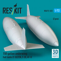 150 gallon underwing fuel tanks (F-5E/F/N, F-20, AT-3) (2 pcs) (3D Printed)