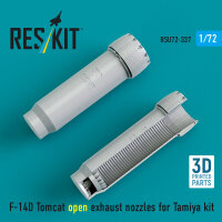 F-14D Tomcat open exhaust nozzles for Tamiya kit (3D...