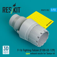 F-16 Fighting Falcon (F110-GE-129) open exhaust nozzle...
