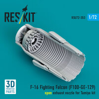 F-16 Fighting Falcon (F110-GE-129) open exhaust nozzle...