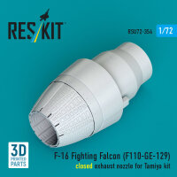 F-16 Fighting Falcon (F110-GE-129) closed exhaust nozzle...