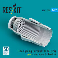 F-16 Fighting Falcon (F110-GE-129) open exhaust nozzle...