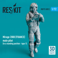 Mirage 2000 (FRANCE) male pilot (in a standing position -...