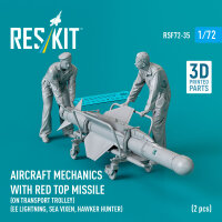 Aircraft mechanics with Red Top missile (on transport...