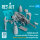 British Aircraft mechanics with SUU-23 20mm gun pod (open & close gun bay) on transport trolley (scene 1) (3 pcs) (3D Printed)