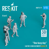 One busy day carrier crew on deck (scene 2) (6 pcs) (3D...