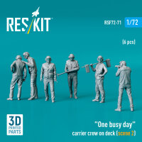 One busy day carrier crew on deck (scene 2) (6 pcs) (3D...