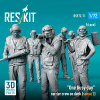 One busy day carrier crew on deck (scene 2) (6 pcs) (3D Printed)